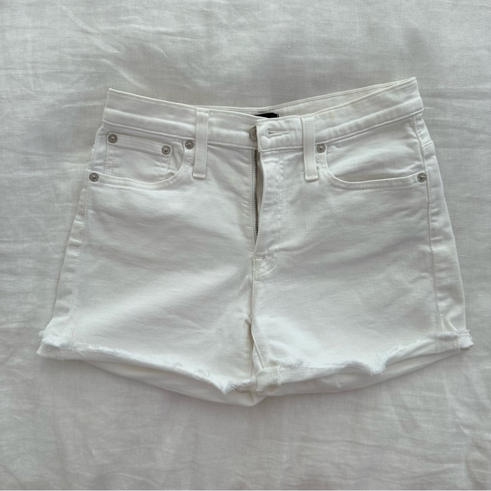 J. Crew White Denim Shorts
